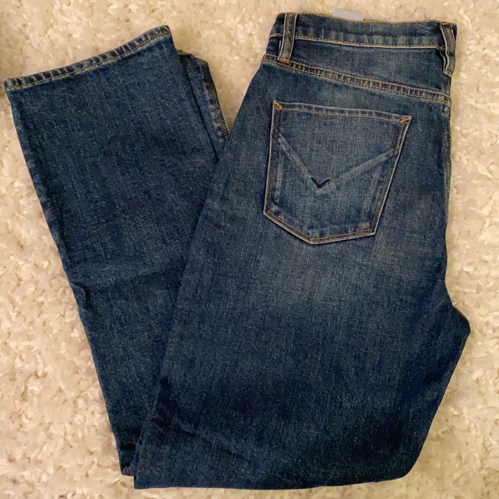 HUDSON HOLLY High Rise Crop Bootcut Jean Faded Denim NEW